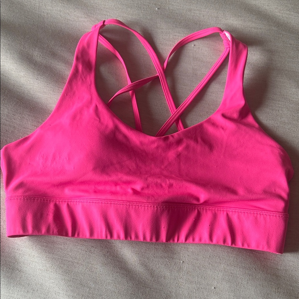 ZyiaPink Strappy Sports Bra